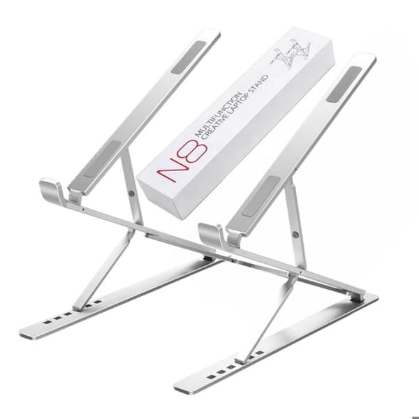 Venisymlis bärbara stativ, hopfällbart för MacBook Air Pro, PC, iPad, notebook, surfplatta (aluminium 11-17")