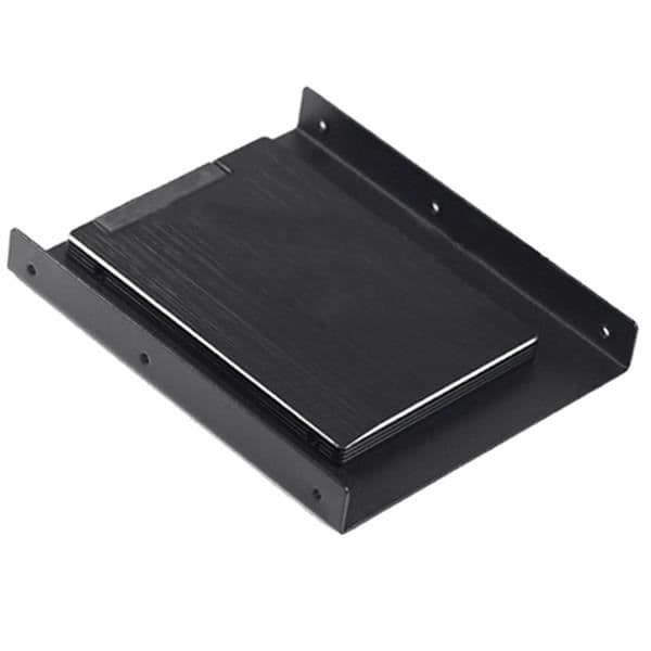 Hårddiskfäste - TRIXES - 2,5" till 3,5" adapter - Svart metall - 101g - 1 st.