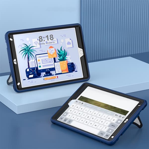 iPad 10.2 (2021/2020/2019) - Skal med Stativ - Välj färg
