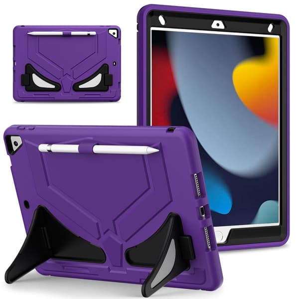 iPad 10.2 (2021/2020/2019) - Skal med Stativ - Välj färg Lilla