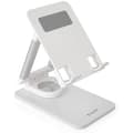 Miniatyrbild 1 av 2: TOOQ PH-Hermes-Luna - Justerbar hållare för mobiltelefon eller surfplatta upp till 12,9", hopfällbar, 360° rotation, vit färg