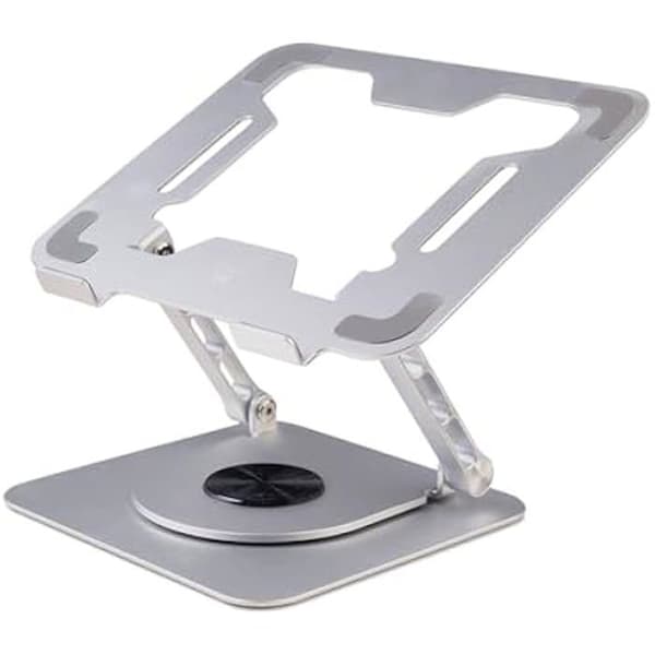 360° roterbar bärbar datorstativ i aluminiumlegering - Ewent - Justerbar höjd Silver
