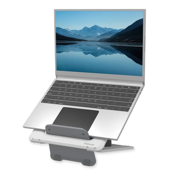 Support för bärbar dator - Fellowes - BREYTA - Vit - Datortillbehör - Ergonomisk Vit