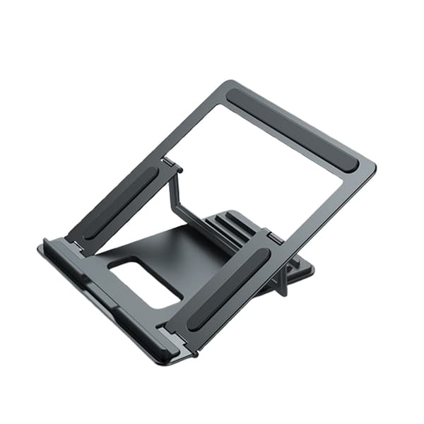 INF Space Grey Aluminium Laptop Stand - Integreret Design Grå