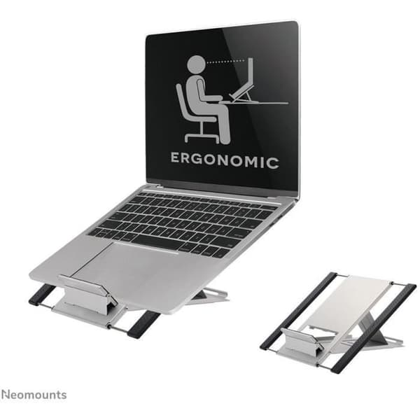 Universalställ för iPad, surfplatta och laptop - NEWSTAR NSLS100 - Justerbart - Silver