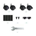 Miniatyrbild 2 av 4: Golvstativ - TooQ - UMCS0004-B - Metall - Hjul - Belastning 10 Kg - Svart