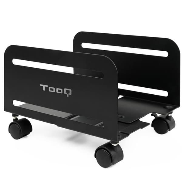 Golvstativ - TooQ - UMCS0004-B - Metall - Hjul - Belastning 10 Kg - Svart