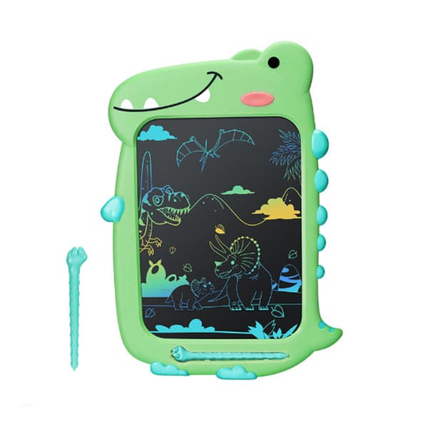 INF 10-tommer LCD-skrivetablet, eksklusivt design for grøn dinosaur