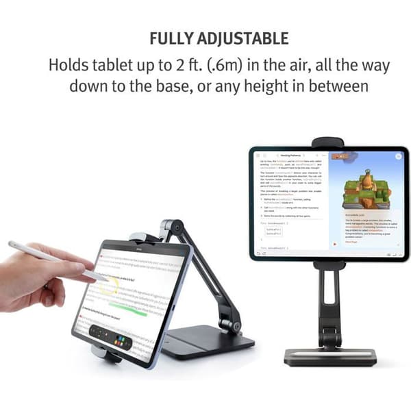 Stöd för iPad - Twelve South - HoverBar Duo - Flexibel arm - Justerbar klämma - Bordsbas