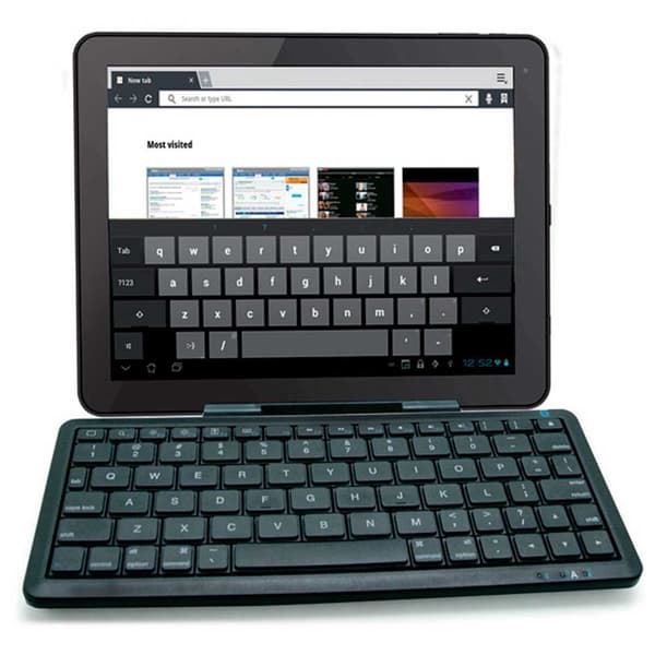 Phoenix Technologies Langaton Näppäimistö Näppäin Tabletti Multimediallinen Musta Spanish QWERTY