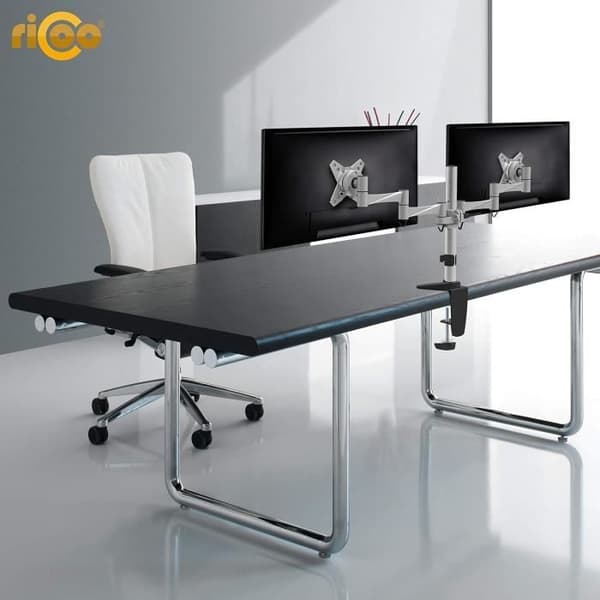Stöd PC 2 Skärmar TS3311 Vridbar Lutande Ledad Arm Skärm Monitor 13-26 33-66cm Bordsfäste VESA RICOO