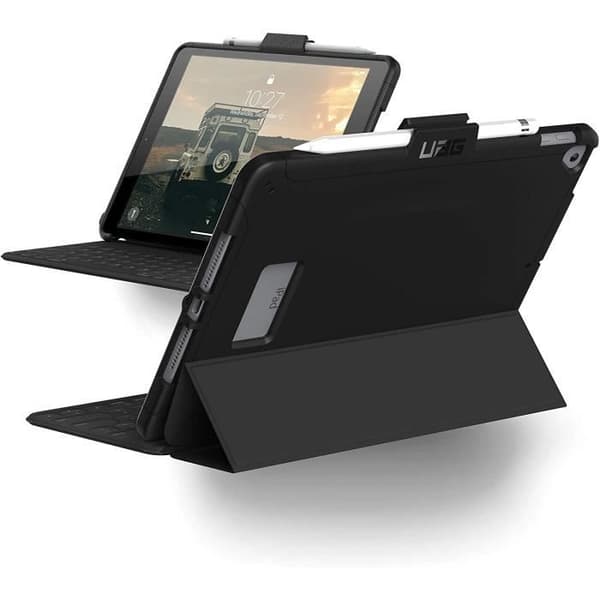 Urban Armour Gear Scout Cover Apple iPad 10.2 (2019) Protezione Case Custodia (Stödjer Apple Pencil Charging, Smart