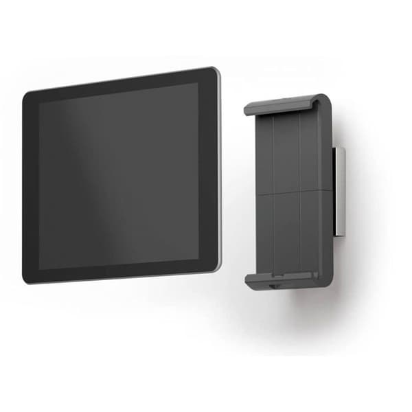 HÅLLBAR PLATTEHÅLLARE VÄGG - Väggfäste för surfplatta - aluminium, ABS-plast - silver - Skärmstorlek: 7"-13" Silver
