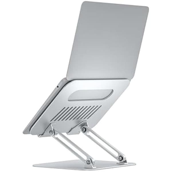 AISENS - LPS4XL-181 - XL 10-17 Justerbart skrivbordsställ för bärbar dator/surfplatta, silver