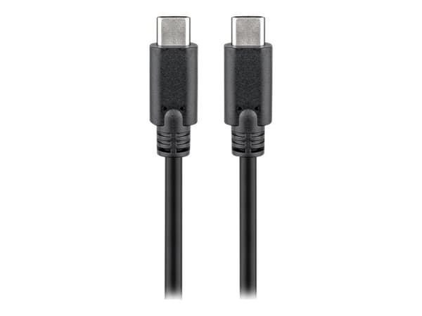 Goobay USB 3.2 Gen 2 USB-C Kabel – 50 cm, 20 Gbps, 100W PD, Svart