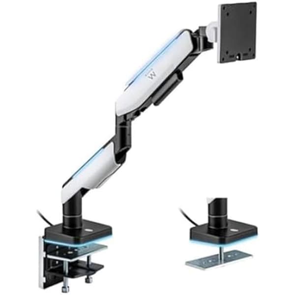 Skrivbordsfäste för skärm - EWENT - EW1509 - 17 tum - 32 cm - 14 cm - 43 cm Svart, Vit