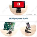 Miniatyrbild 4 av 4: Telefonhållare - TD® - Fällbar - Justerbar vinkel - Gummiskydd - Halkfritt
