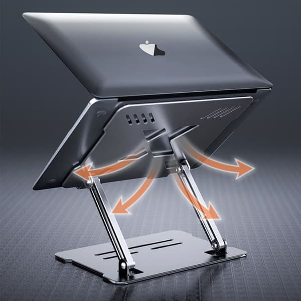 Bärbar stativ Aluminiumlegering Kylning Fällbar lyft Bärbar hållare för tablettställ