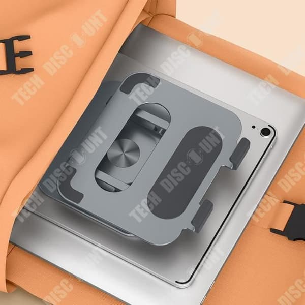 TD® Aluminiumlegering Dubbelarm Datorställ Tablettställ Fällbart skrivbord Höjning Lyftande Roterande fäste