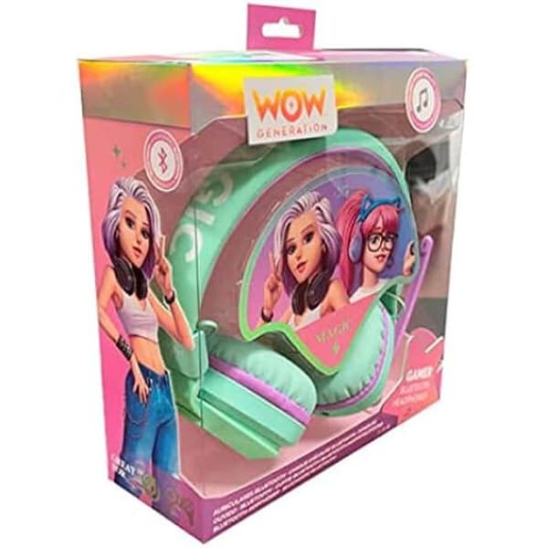 Trådlösa Bluetooth-hörlurar för barn från 6 år och uppåt - WOW Generation - Rosa