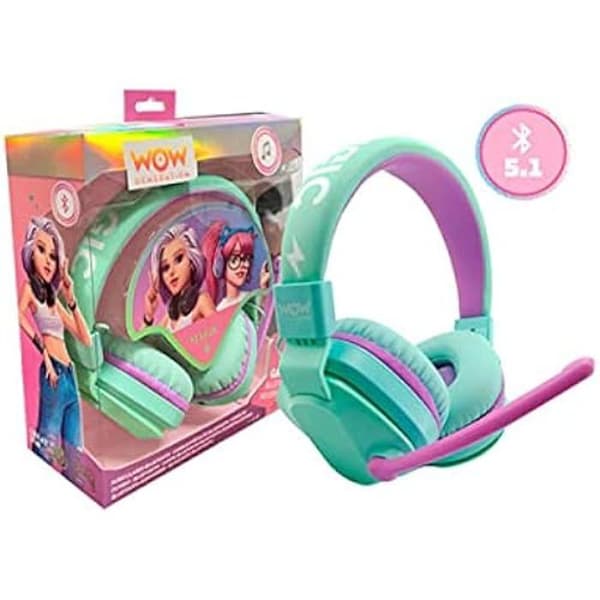 Trådlösa Bluetooth-hörlurar för barn från 6 år och uppåt - WOW Generation - Rosa