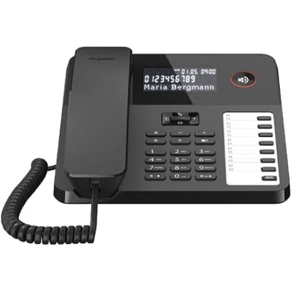 Zubehör PC - GIGASET - Schreibtisch 600 - Schwarz - Kompatibel mit Laptops - Modernes Design