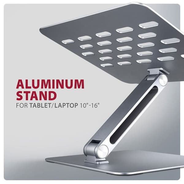 Stöd AXAGON STND-LQ ALUMINIUM för bärbara datorer 10 - 16 Grå