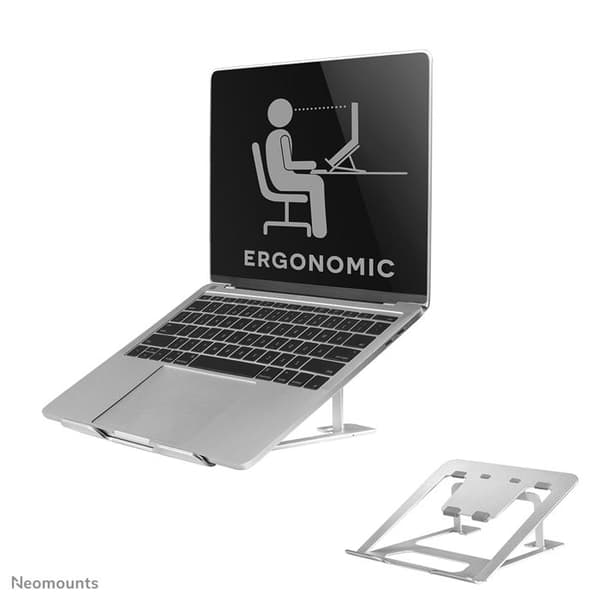 NewStar Folding Laptop Stand 10"-17" Silver