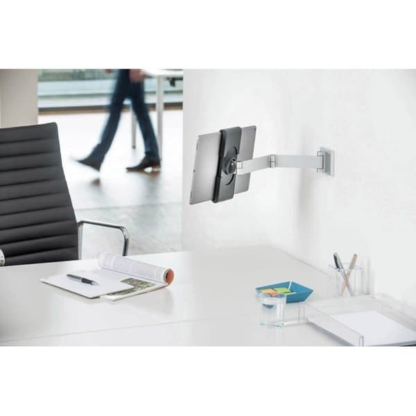 HÅLLBAR TABLETTHÅLLARE VÄGGARM Monteringssats (Väggarm) för tablett aluminium, stål, silver ABS-plast...