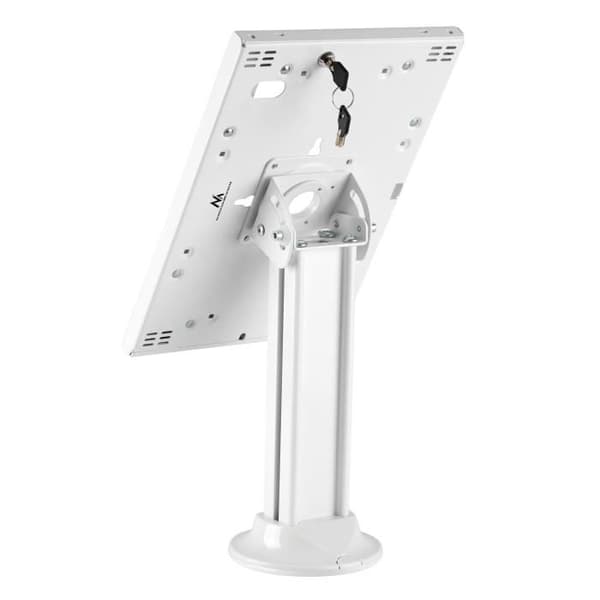 Stöldskyddsplattahållare kompatibel med 9,7"/10,2", iPad, 10,5", iPad Air/iPad Pro, 10,1", Samsung Galaxy, Tab A (2019) (Vit)
