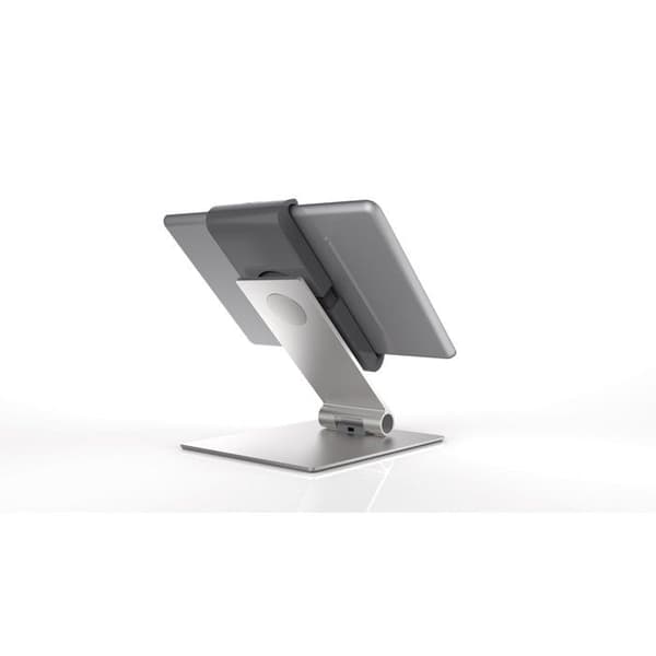 Surfplattahållare - DURABLE - Bordsställ - Silver - 360° vridbar - Halkfri