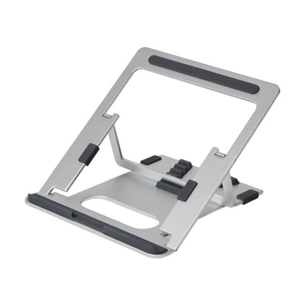 Bärande för bärbar dator - POUT - 3 VINKEL - Aluminium - Silver - Lutningsjustering 5°