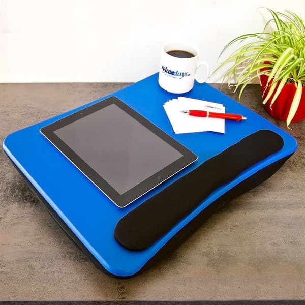 Knäbordsstöd - Relaxdays - 10016335 - Ergonomiskt - Stabilt - Blå
