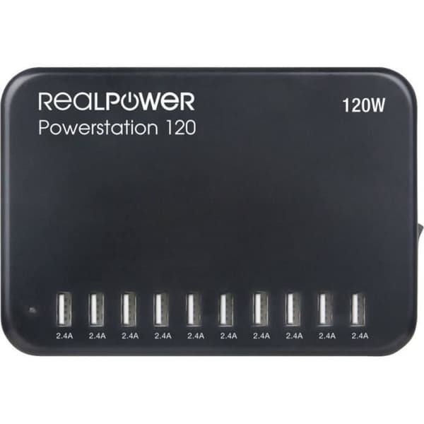 RealPower Powerstation 120 Station Laddnings- och lagringssystem - 4040895007582 Svart