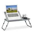 Miniatyrbild 1 av 6: Relaxdays Laptopbord, justerbar höjd, hopfällbar, lutande arbetsyta, 44x73x34,5 cm, grå