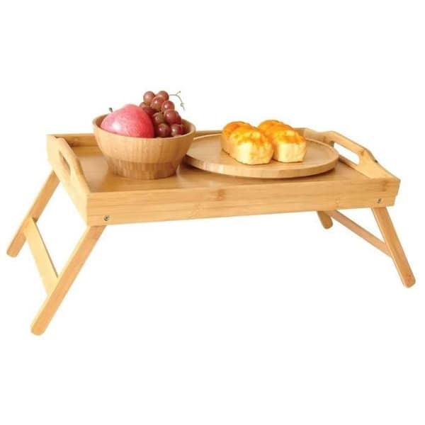 Frukostbord - KINGHOFF - KH1502 - Brun - För Bärbar Dator