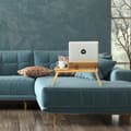 Miniatyrbild 5 av 6: Relaxdays Skrivbord för säng och soffbord för bärbar dator, i bambu, hopfällbar, höjd och lutning justerbar, natur