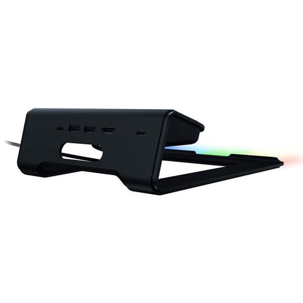 Razer Laptop Stand v2 Chroma - Ergonomiskt laptopställ - solid aluminiumstruktur - Razer RGB-bakgrundsbelysning