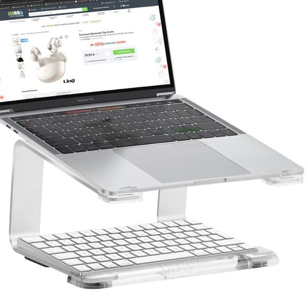 Supportbyrå för MacBook och Ergonomisk Aluminium Laptop Silver Incase Silver