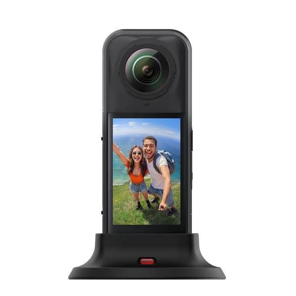 INF Musta silikonipohja Insta360 X5 panoraamakameralle
