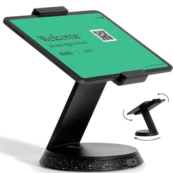 PC-stöd - Bouncepad-stöd för surfplattor - BP-EDY-COU - Eddy Universal Secure Stand Kompatibel med surfplatta och iPad, svart