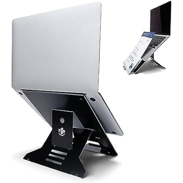 R-GO Document Riser Bärbar Stand Svart