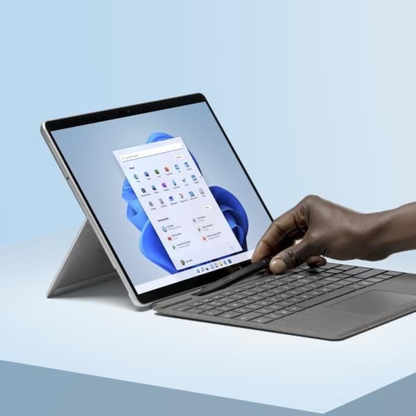 TECLADO INGLES MS SURFACE PRO8 TYPECOVER PLATINUM SILVER ENGLISH INTER