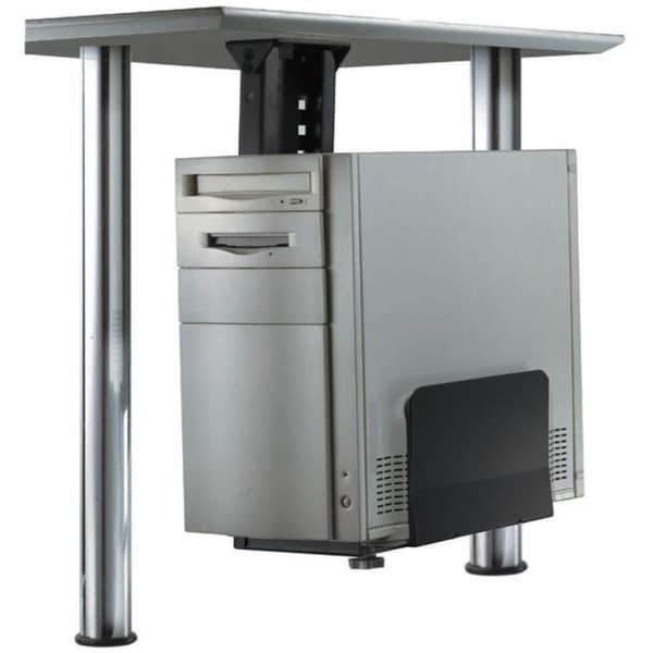 NEWSTAR datorstöd - Monterbar under skrivbord - Svart - Justerbar höjd 39-54 cm