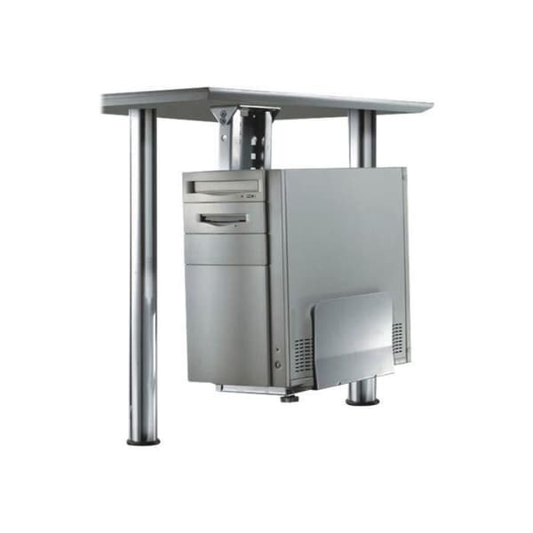 NEWSTAR datorstöd - Monterbar under skrivbord - Svart - Justerbar höjd 39-54 cm