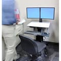 Miniatyrbild 2 av 2: Ergotron WorkFit-C 24-214-085 Stöd för TV/Dator/Laptop/Tablet/Dator Skärm Svart