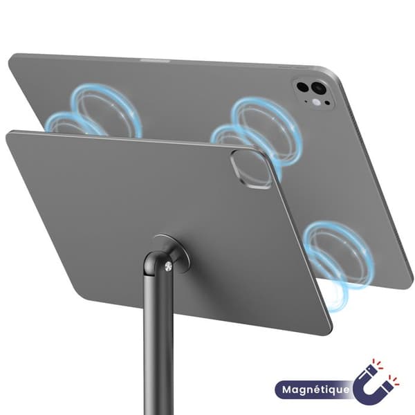 Supportbyrå iPad Pro 13" 2024 i 360° roterande aluminium wiwu Grå