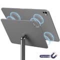 Miniatyrbild 3 av 5: Supportbyrå iPad Pro 13" 2024 i 360° roterande aluminium wiwu Grå