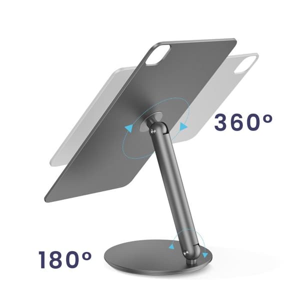 Supportbyrå iPad Pro 13" 2024 i 360° roterande aluminium wiwu Grå