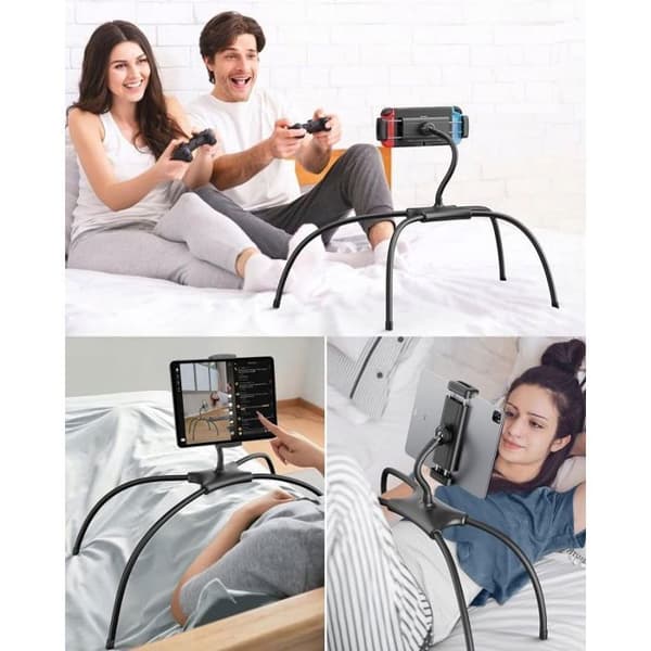 Support pc - support tablet Skrzynkazdrewna Stöd flexibel för tablet, telefon, Nintendo Switch, Rog Ally/Q2t